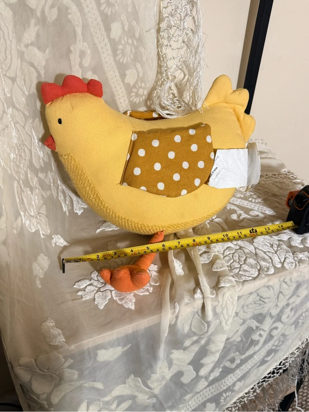 Pillowfort Chicken Hen Pillow Yellow Farmhouse Cottagecore Decor